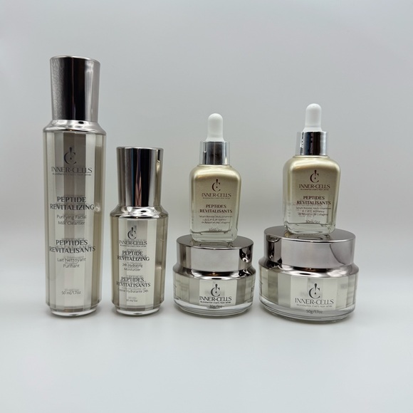 Peptide Revitalizing Set, Mask, Eye Gel, Collagen Serum, Moisturizer, Cleaner - Picture 2 of 5